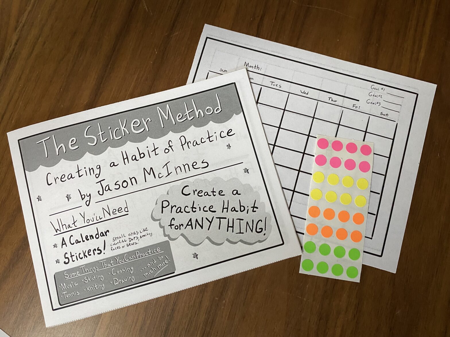 The Sticker Method: Creating a Habit of Practice