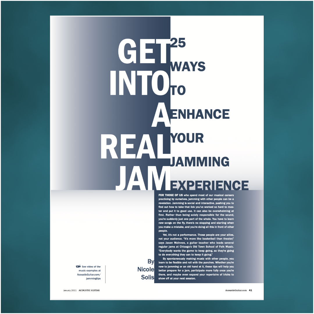 Get Into a Real Jam – Jason’s Interview in Acoustic Guitar Magazine